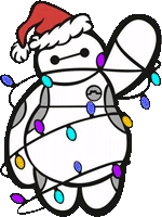 SantaBaymax emote
