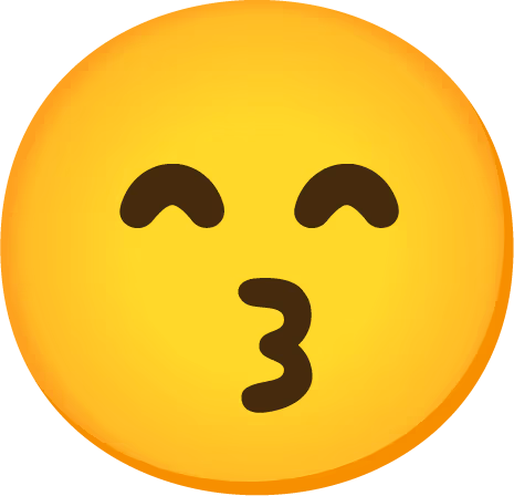 KissingFacewithSmilingEyesEmoji emote