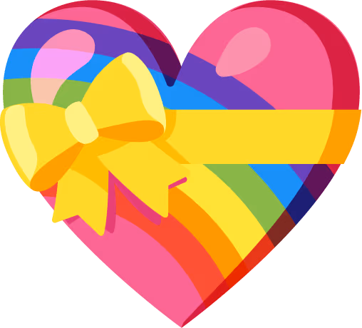 LGBTpride_Rainbow_Heart_Ribbon emote