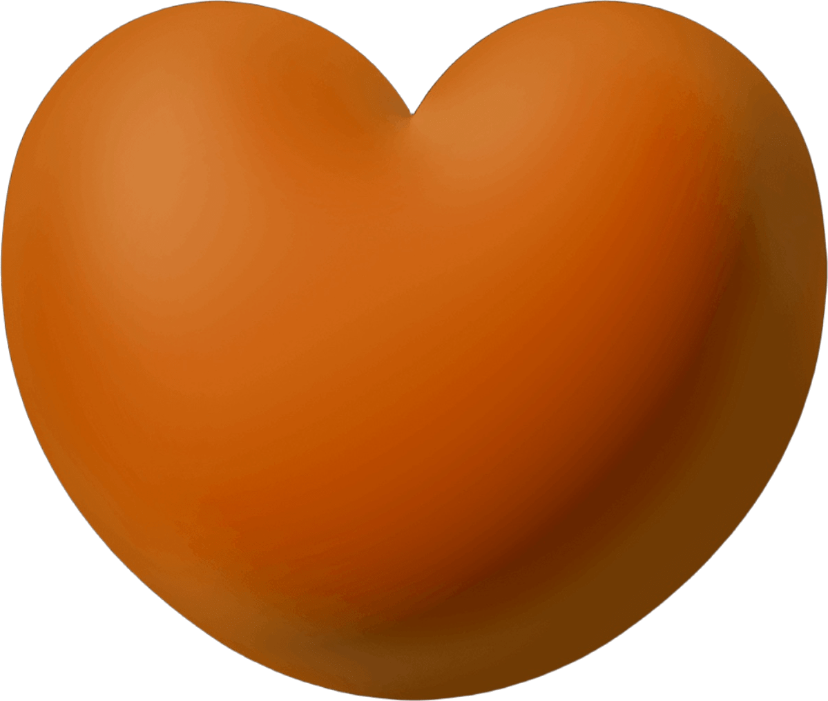 3DHeartOrange static emote