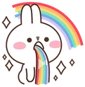 BunnyRainbowPuke emote