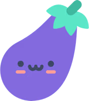 Kawaii_Eggplant emote