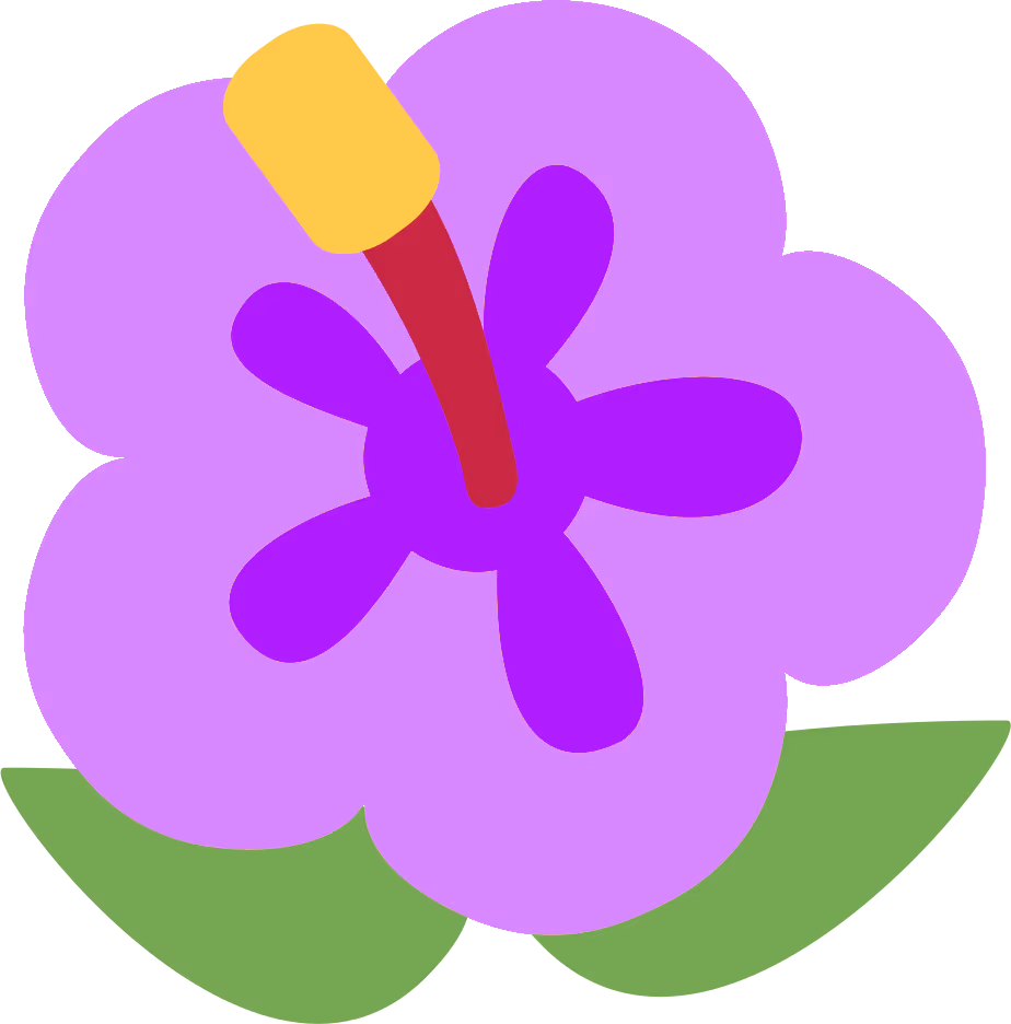 purple_hibiscus sticker