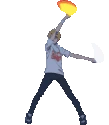 aquaCheer emote