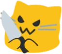 BlobKittenKnife emote