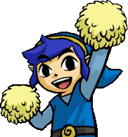 LinkCheerleaderBlue animated emote