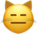 cat_expressionless emoji
