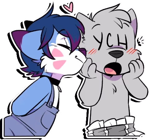 Furry_mwuah emote