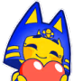 Ankha_Heart emote