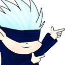 GojoFingerGuns emote