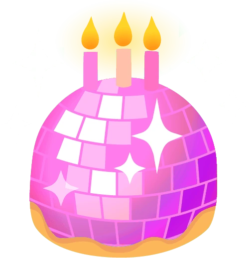 PinkDiscoCake emote
