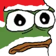 SantaPepeBubzFace emote