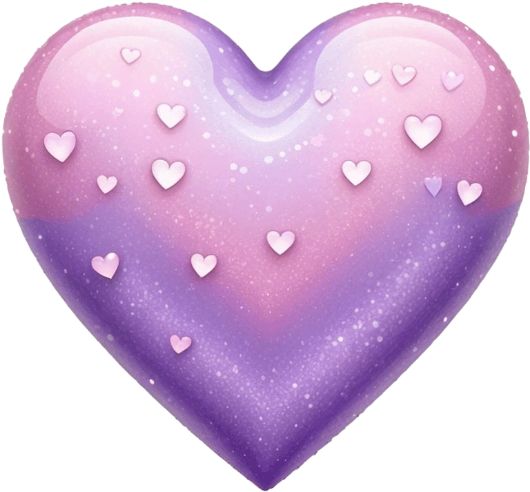 Glitterpinkpurpleheart emote