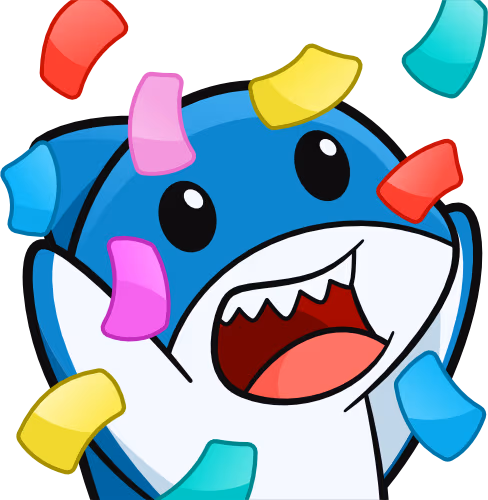 SharkConfetti emote