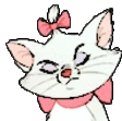 Marie_cat_eyeroll emote
