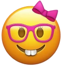 Nerdgirlemoji emote
