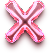 Letter_X_foil_balloon emote