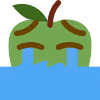 FloodCryingGreenApple emote
