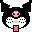 kuromi_shocked static emote