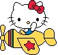 HelloKittyPlane emote