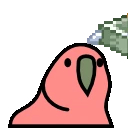 flyingmoneyParrot emote