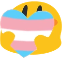 BlobTransgenderHeart emote