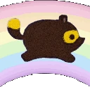 tanukirainbowrun emote