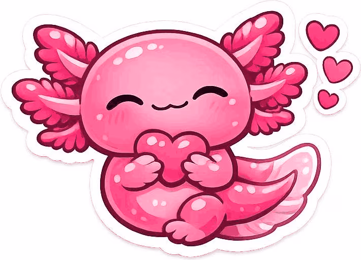 Darkpinkaxelotle emote