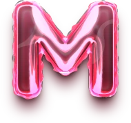 Letter_M_foil_balloon emote