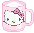 HelloKittyMug emote
