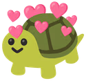 hearts emote