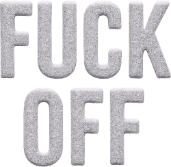Fuckoffsnowtext emote