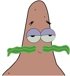 PatrickSeaweedstache emote