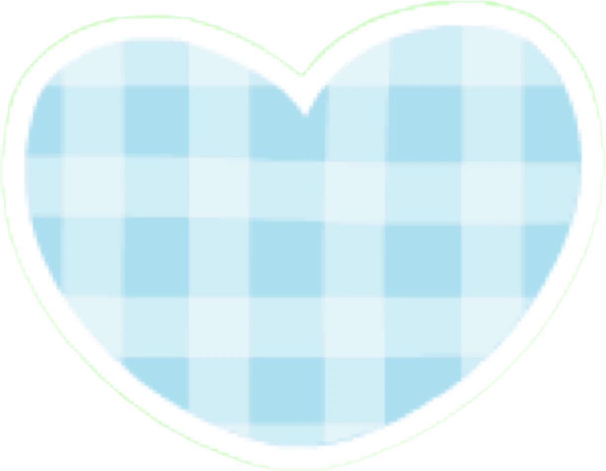 GinghamHeartBlue emote