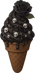 Goth_icecream emote