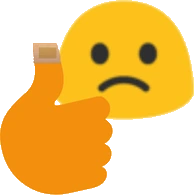 BlobThumbHurt emote
