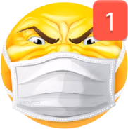 AngryManWithMaskPing emote