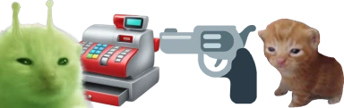 gunbertInADaringRobberyHoldingGlorpAtGunpointAtTheConvenienceSto emote