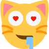 drooling_cat_heartheye emote