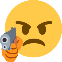 Frowngun emoji