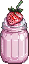 Strawberrymilkshake emote