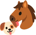 horse_licking_doggy_friendship emote