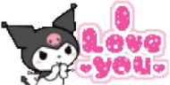 love_you_kuromi emote