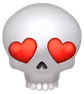 Heart_eyes_Skull emote