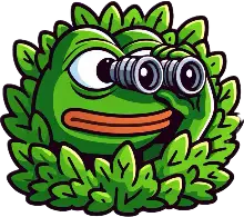 Pepe_lurking_bushes emote