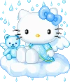 HelloKittyRainCloud emote