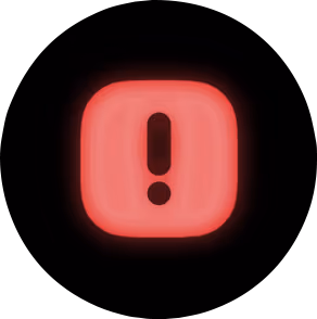 NeonRedWarning emote