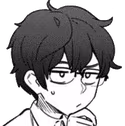 SenpaiThink1 emote
