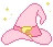 PinkWitchHat emote