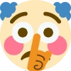 Flushed_Shushing_Clown emote